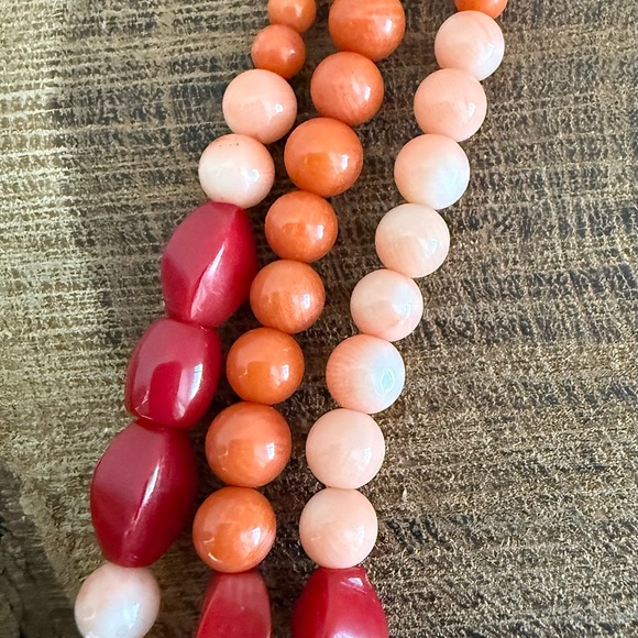 Jay King Dyed Coral and Sterling Silver Multi Strand Necklace - Picture 9 of 11